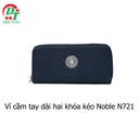 Ví cầm tay dài hai khóa kéo Noble N721