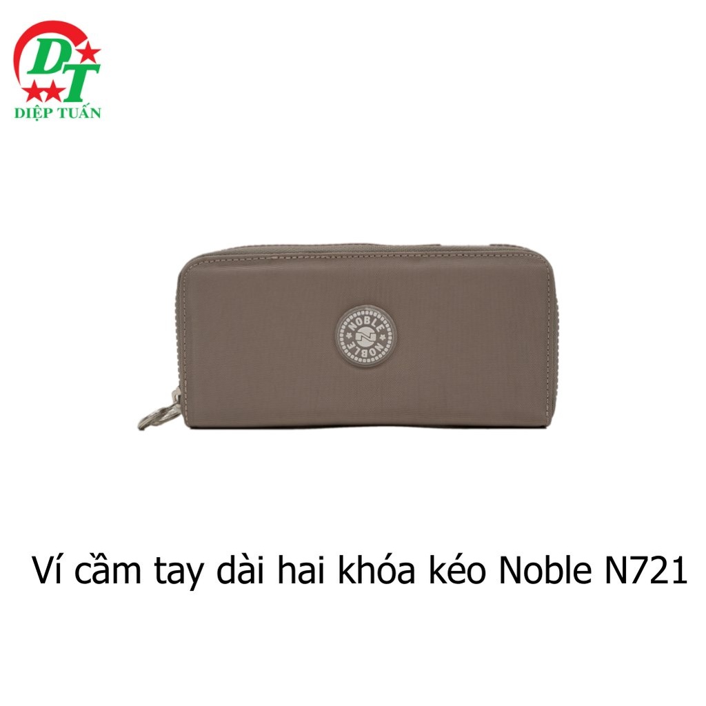 Ví cầm tay dài hai khóa kéo Noble N721