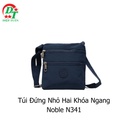 Túi Đứng Nhỏ Hai Khóa Ngang Noble N341