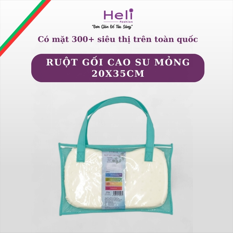 RUỘT GỐI CAO SU MỎNG 20x35CM