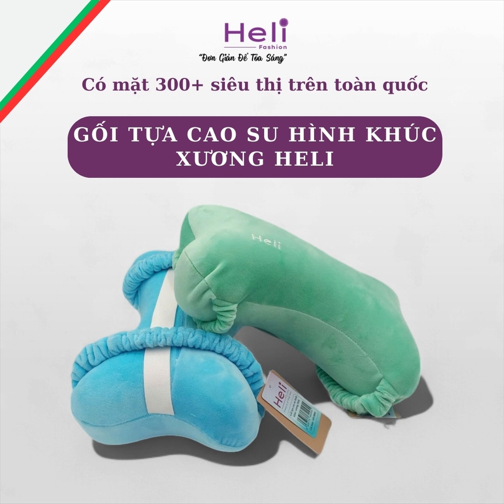 GỐI TỰ CAO SU HÌNH KHÚC XƯƠNG HELI 250G