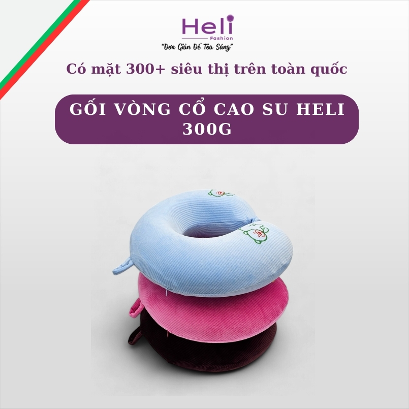 GỐI VÒNG CỔ CAO SU HELI 300G