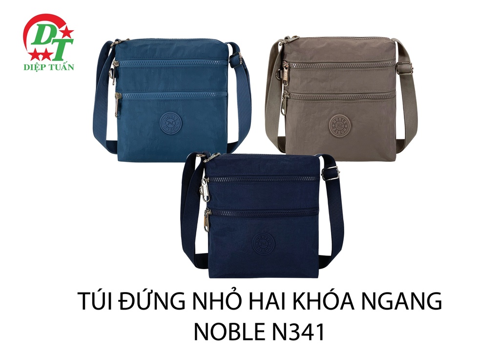 TÚI ĐỨNG NHỎ HAI KHÓA NGANG NOBLE N341