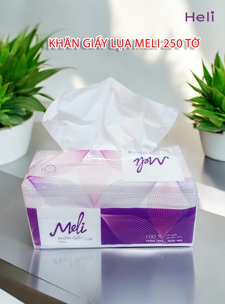 KHĂN GIẤY LỤA MELI 250 TỜ