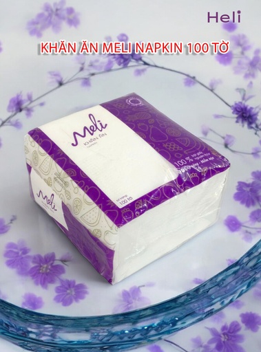 [8936149310989] KHĂN ĂN MELI NAPKIN 100 TỜ