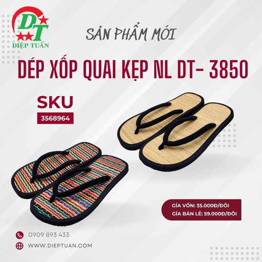 [8936175838501] DÉP XỐP QUAI KẸP NL HELI DT- 3850